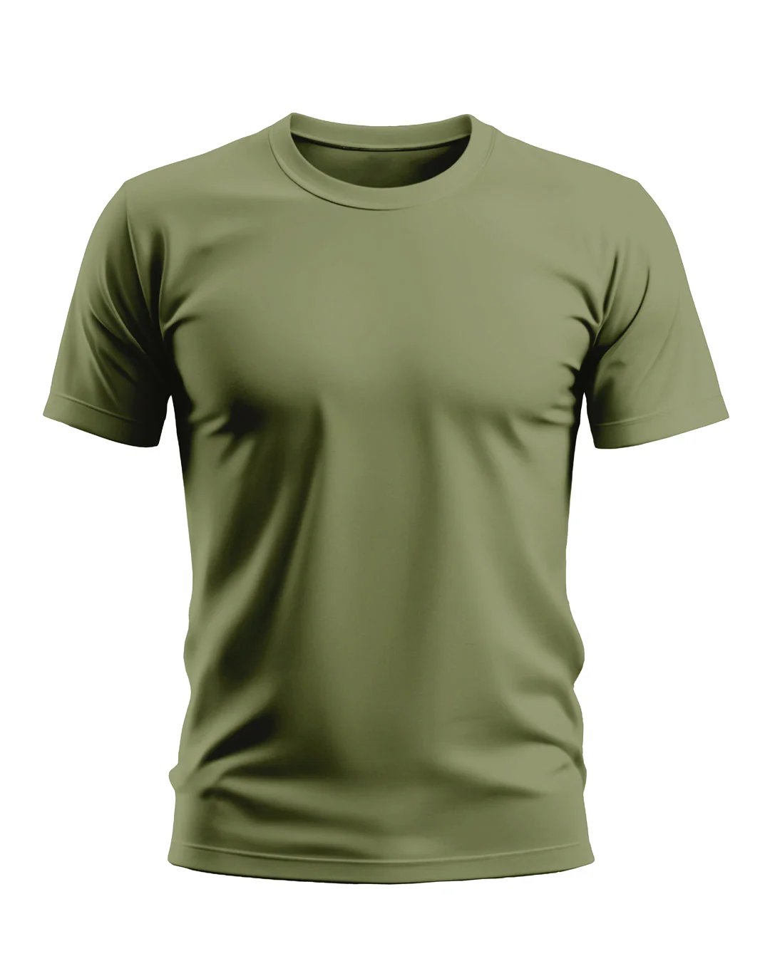 Premium Cotton T-Shirt - Olive Green